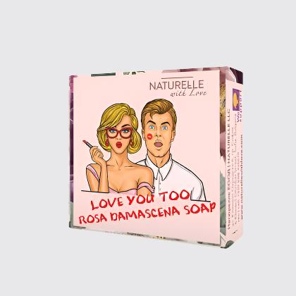 Ръчно изработен козметичен сапун за ръце с роза Дамасцена